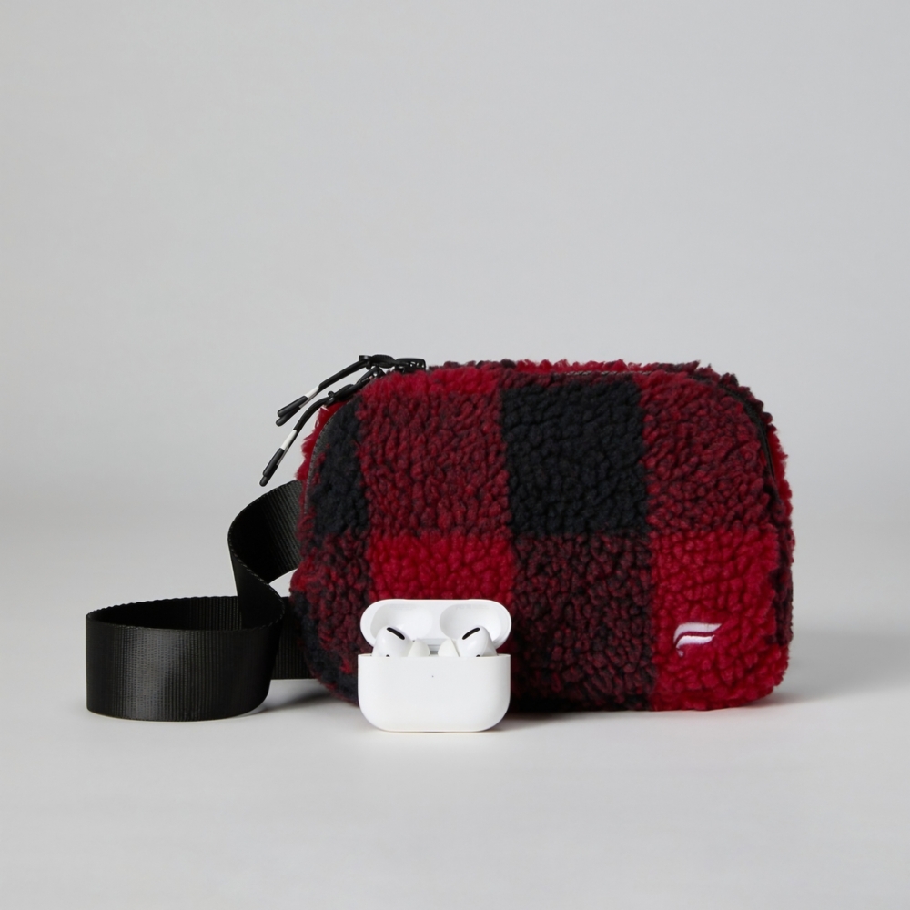 Fabletics Holly Berry Buffalo Checkered Crossbody Bag